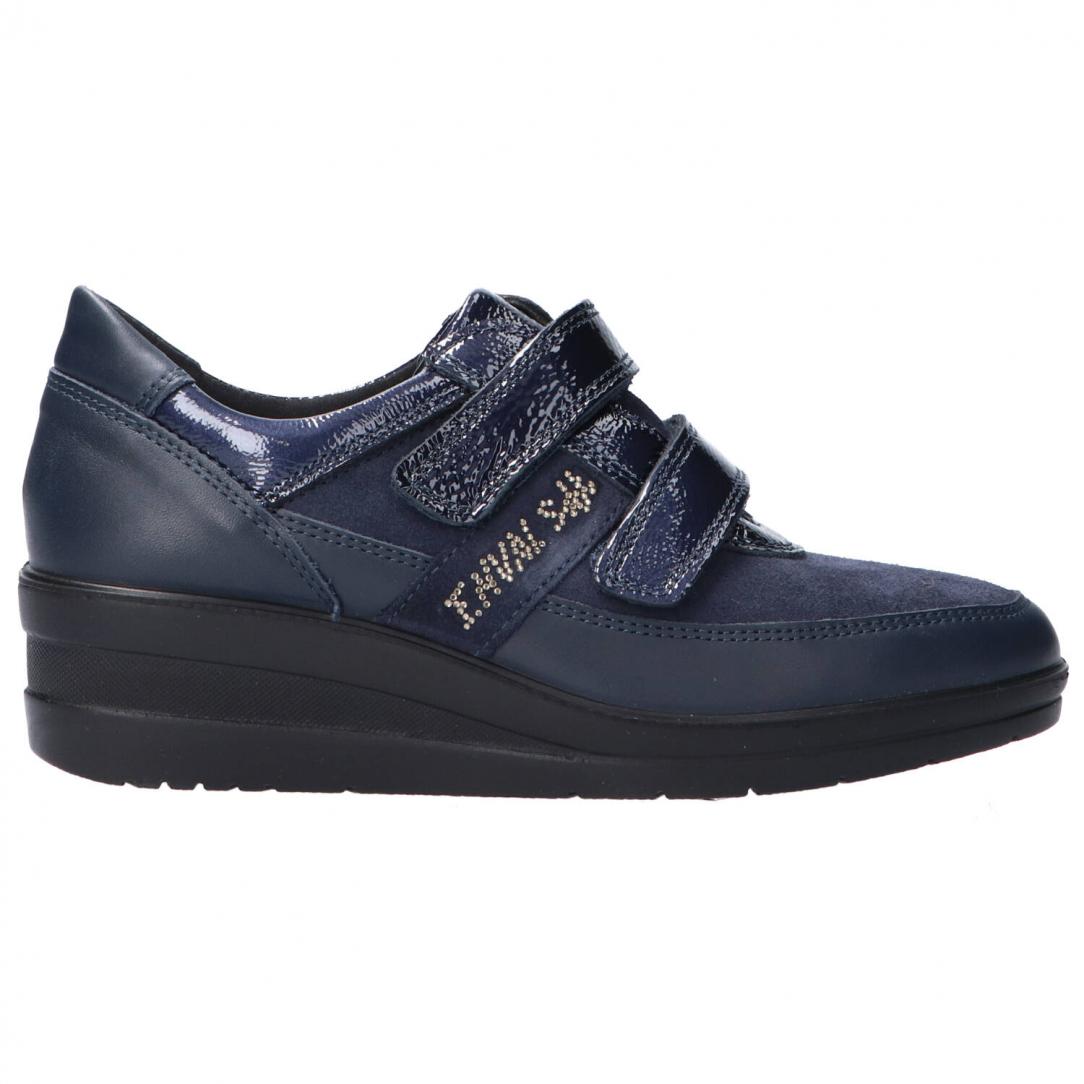 scamosciato doppio velcro Blu scamosciato doppio velcro Blu 1