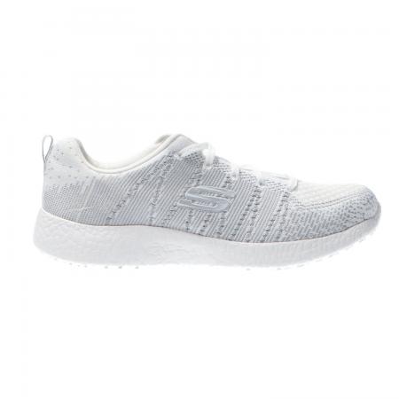 Sneakers Donna tela lurex Bianche