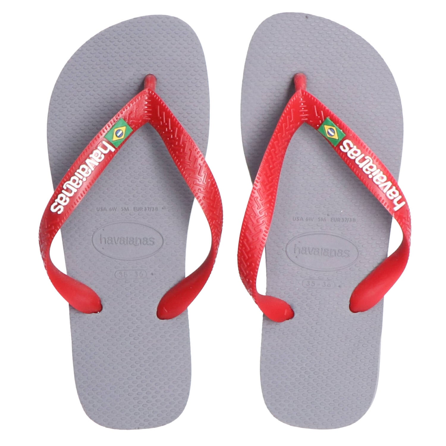 Havaianas Scarpe mare Scarpe mare Hava Brasil logo Grigio