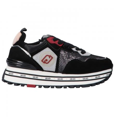 Sneakers Donna Maxi Wonder 1 paillettes Nere