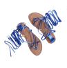 Sandali Rasoterra stringato Blu