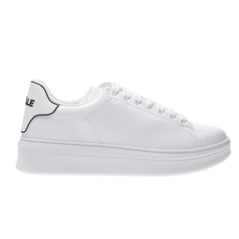 Sneakers Ecopelle rubber patch linea GACA Bianco