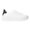 Sneakers Ecopelle rubber patch linea GACA Bianco/nero