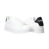 Sneakers Ecopelle rubber patch linea GACA Bianco/nero