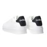 Sneakers Ecopelle rubber patch linea GACA Bianco/nero
