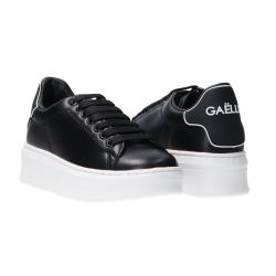 Sneakers Ecopelle rubber patch linea GACA Nero