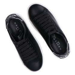 Sneakers Ecopelle rubber patch linea GACA Nero