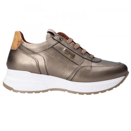 Sneakers Donna Ecopelle stringhe Bronzo