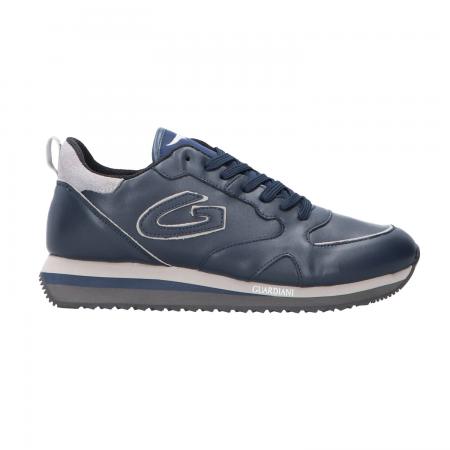 Sneakers Uomo Low. m. leather Blu