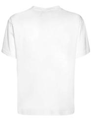T-shirt 73GAHT05 T-SHIRT LOGO METALLIZZATO Bianco Oro