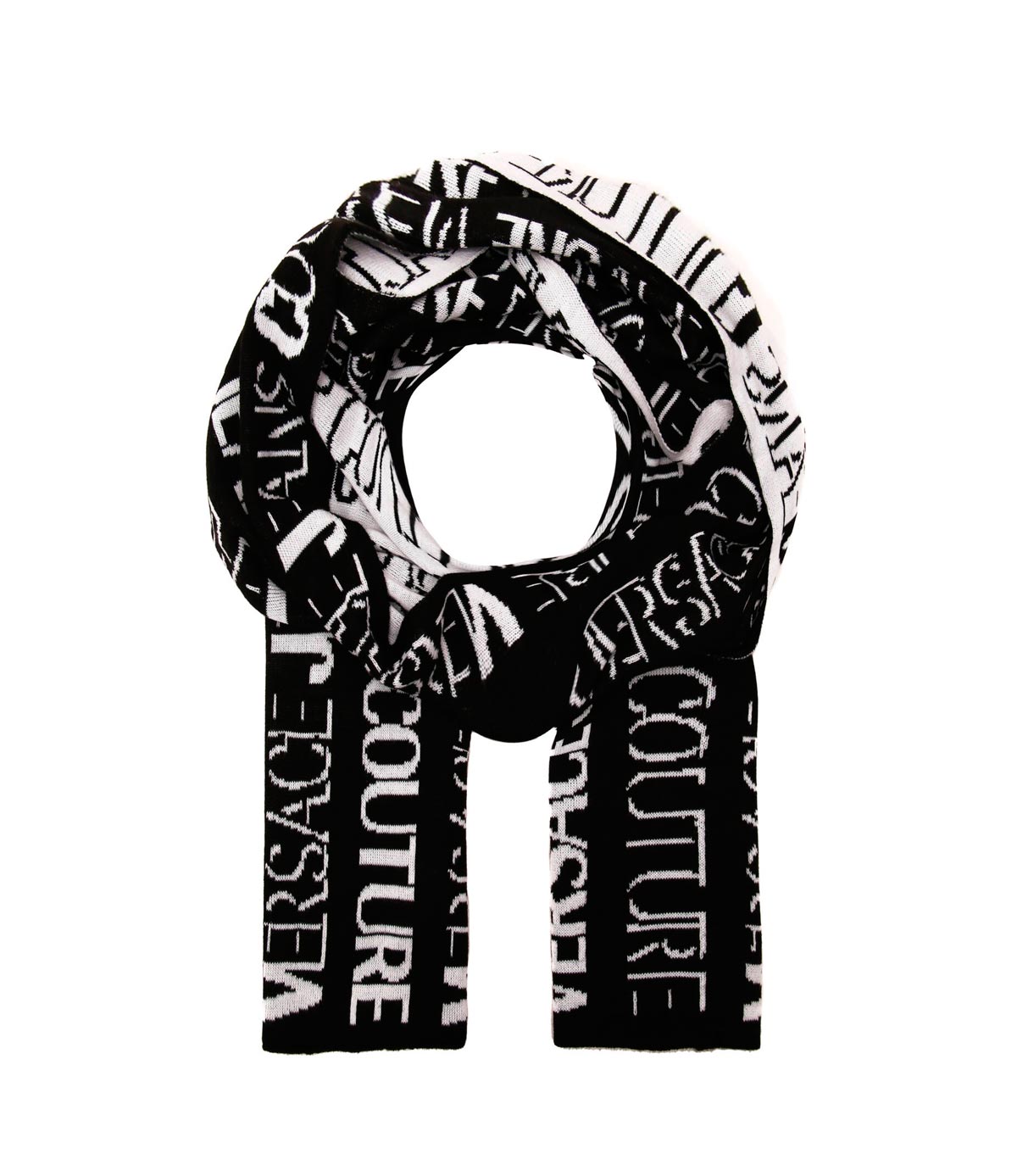 Versace Sciarpe Sciarpe 73HA2H52 SCIARPA LOGATA Nero Bianco