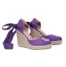 Gaelle Paris Sandali Sandali GBCDP3035 ESPADRILLAS ZEPPA Viola - Foto 2