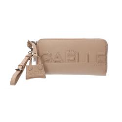 Gaelle Paris Portafogli Portafogli Zip around impunturato GBADP4131 Beige