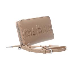 Portafogli Zip around impunturato GBADP4131 Beige