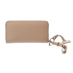 Portafogli Zip around impunturato GBADP4131 Beige