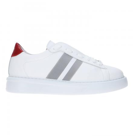 Sneakers Uomo Combinazione 319 Bianco rosso