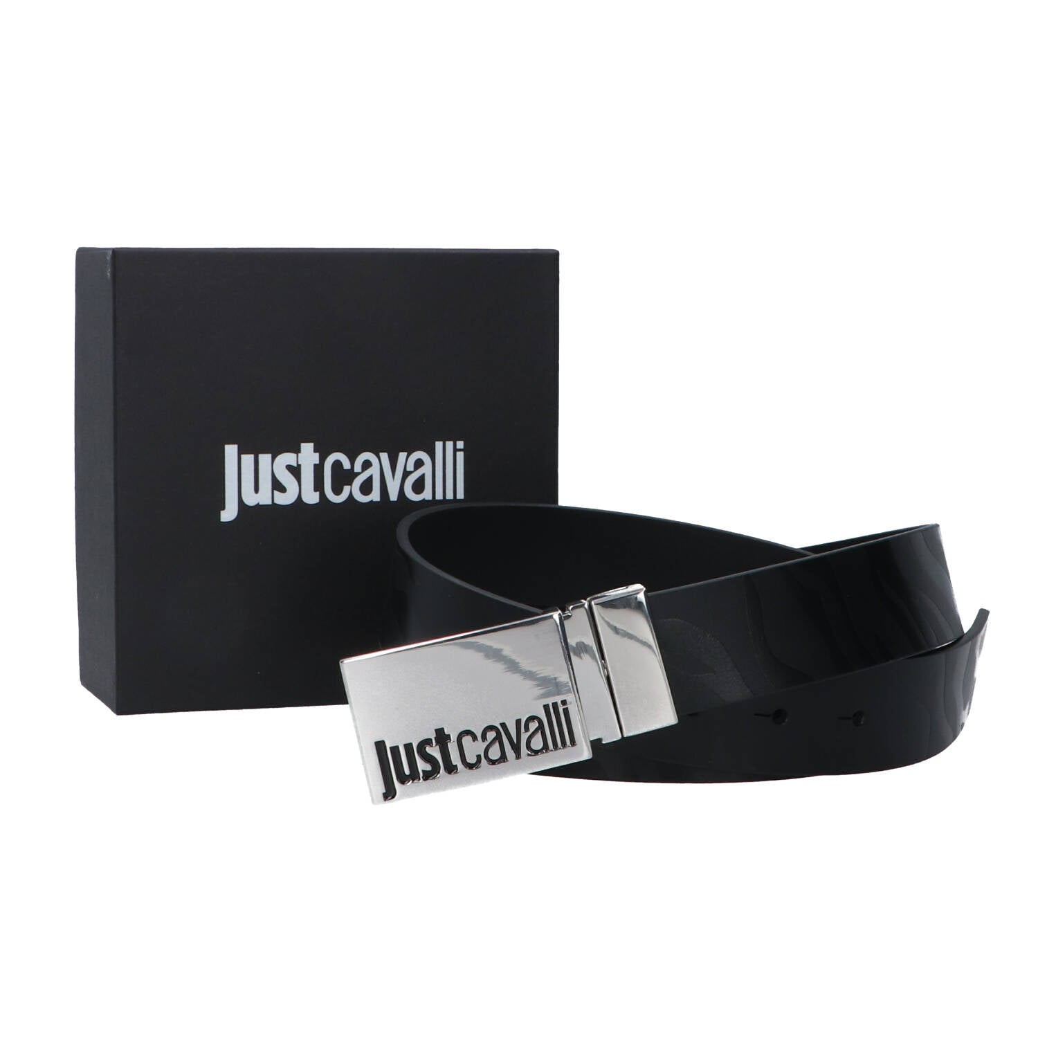 Just Cavalli Cinture Cinture 74QB6F10 VITELLO TIGER Nero