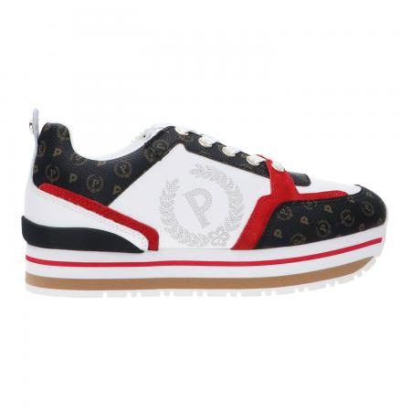 Sneakers Donna Platform TA15333 Nero rosso