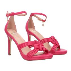 Sandali GP 443 intreccio pelle Fucsia