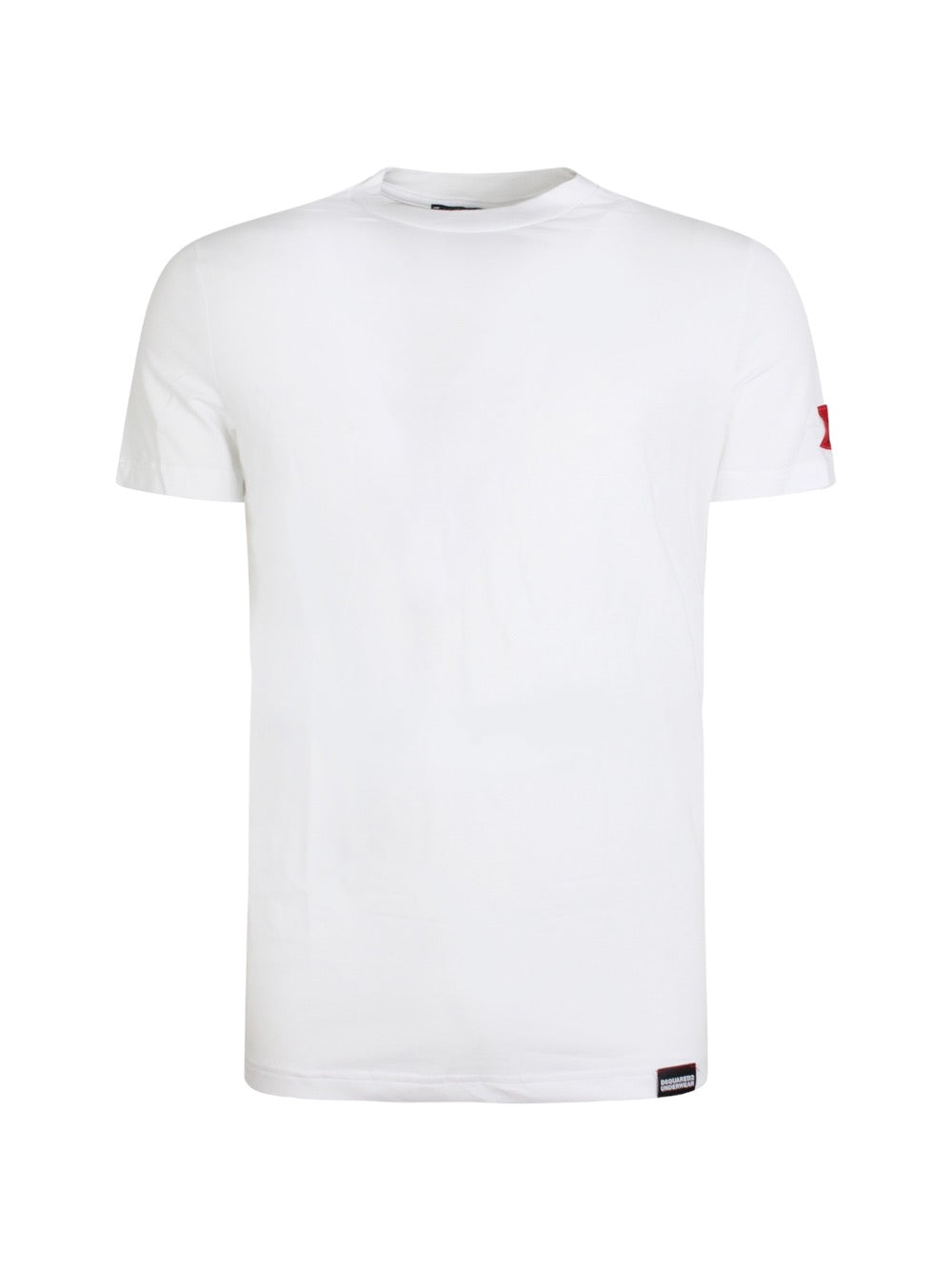 Dsquared2 T-shirt T-shirt D9M204480 BASIC T-SHIRT Bianco Rosso