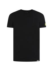 Dsquared2 T-shirt T-shirt D9M204480 BASIC T-SHIRT Nero Giallo