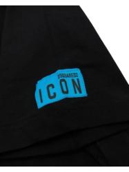 T-shirt D9M204480 BASIC T-SHIRT Nero Azzurro