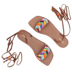 Sandali SCHIAVA PERLINE Cuoio