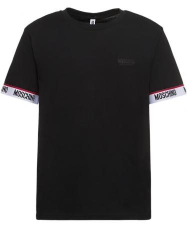 T Shirt Uomo BANDA MANICA 0782 Nero