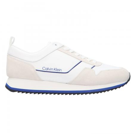 Sneakers Uomo Low top lace up mix Bianco