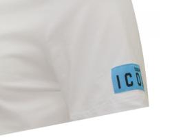 T-shirt D9M204480 BASIC T-SHIRT Bianco Azzurro
