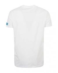 T-shirt D9M204480 BASIC T-SHIRT Bianco Azzurro