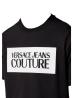 Versace T-shirt T-shirt 74GAHF07 R LOGO SQUARE Nero - Foto 2