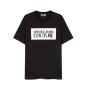 Versace T-shirt T-shirt 74GAHF07 R LOGO SQUARE Nero - Foto 1