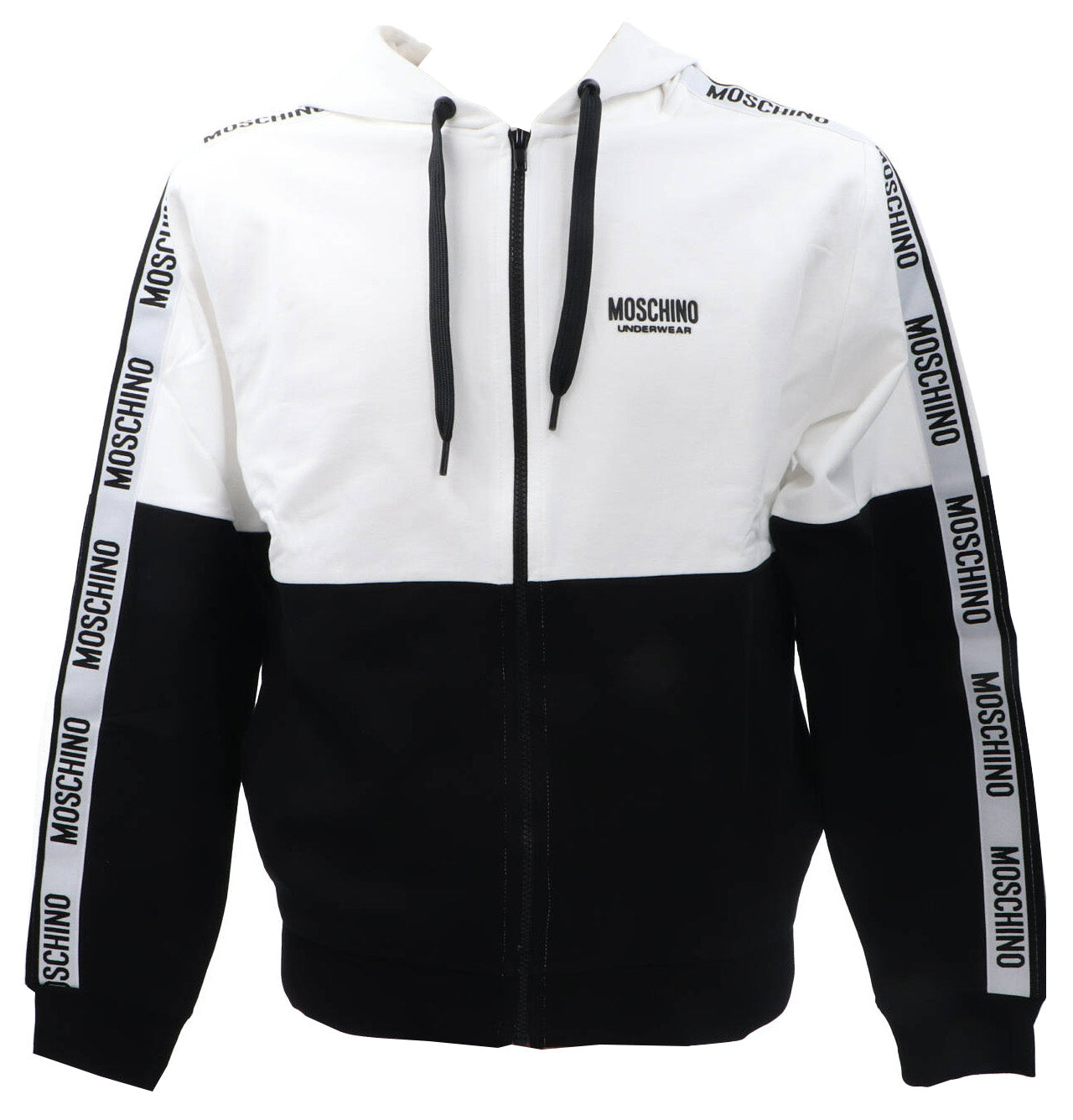 Moschino Felpe Felpe Felpa con Cappuccio e Cerniera V1A1721 Bianco