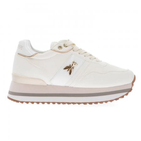 Sneakers Donna PPJ765 ECONAPPA Beige Panna