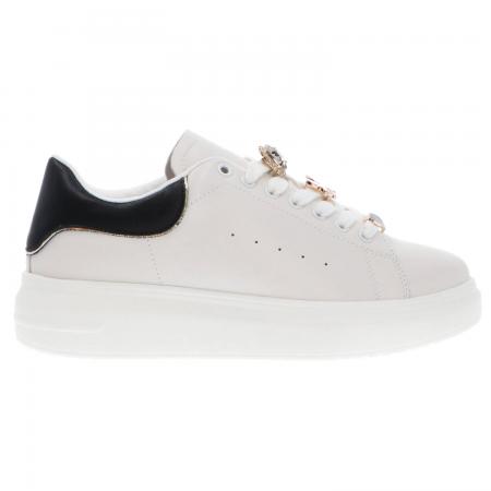Sneakers Donna GB720 charm logo Off white