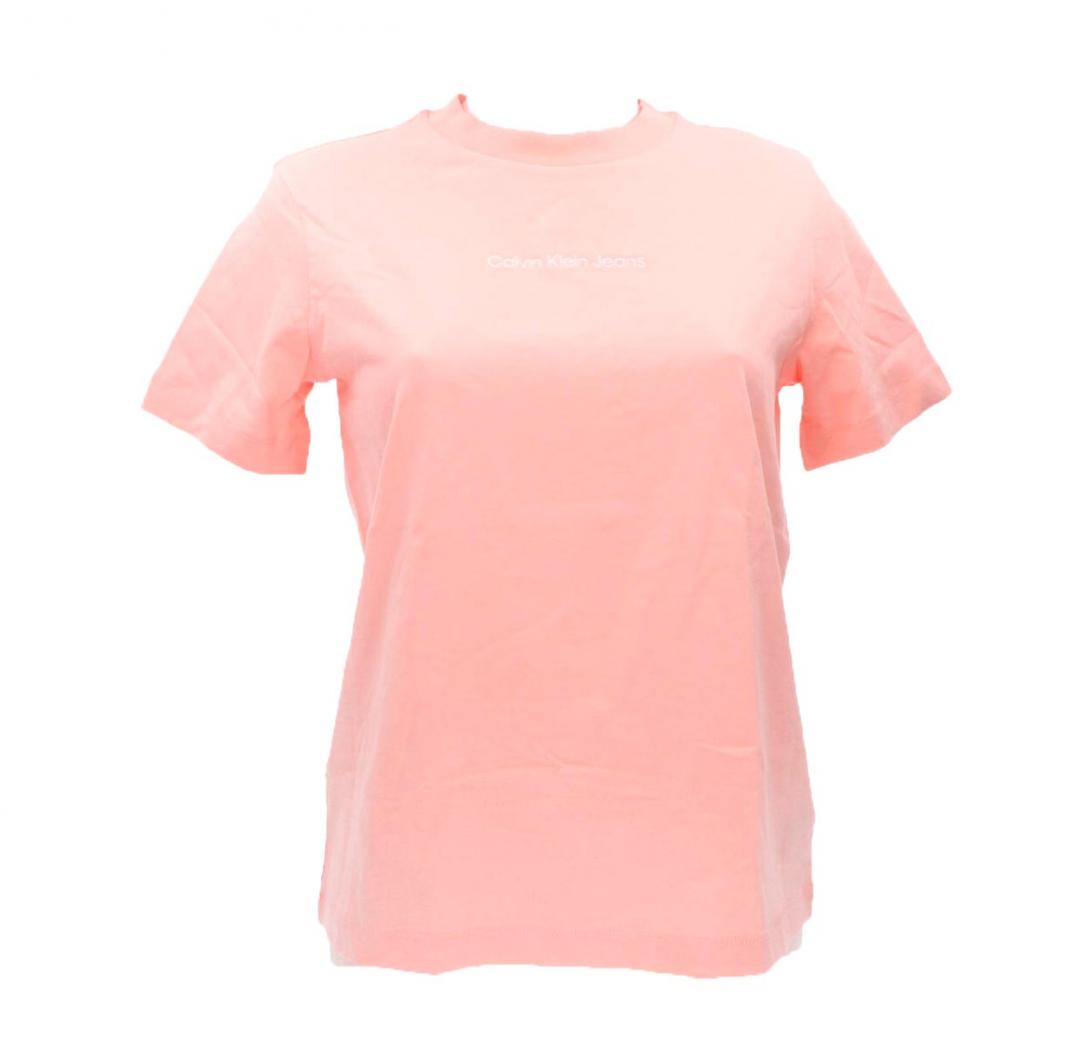 faint Calvin Klein institutional Rosa blossom T-shirt logo