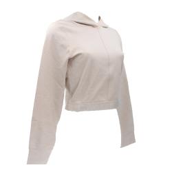 Felpe Eggshell croptop Beige