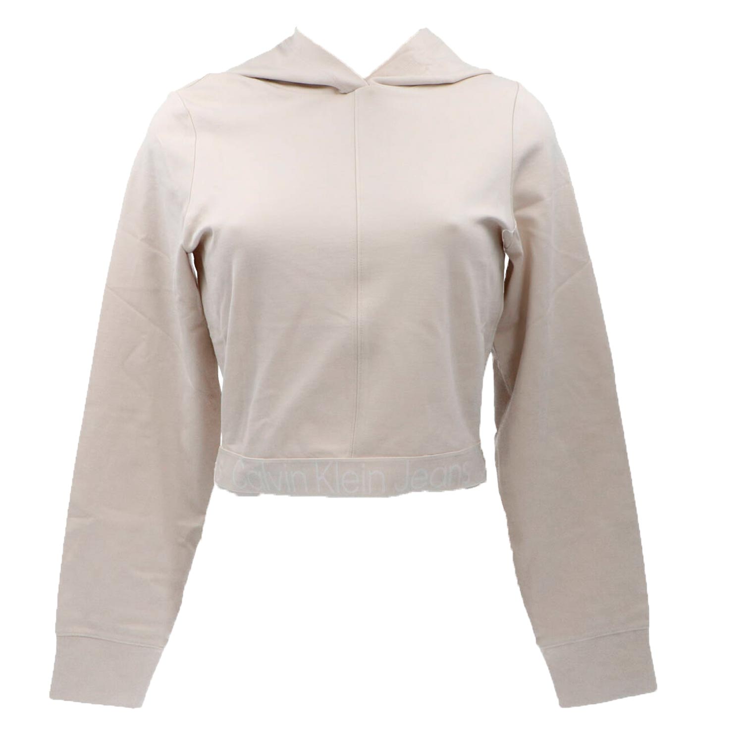 Calvin Klein Felpe Felpe Eggshell croptop Beige
