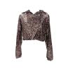 Jaycì Felpe Felpe Crop top paillettes 91029 Nero paillettes multicolor - Foto 1