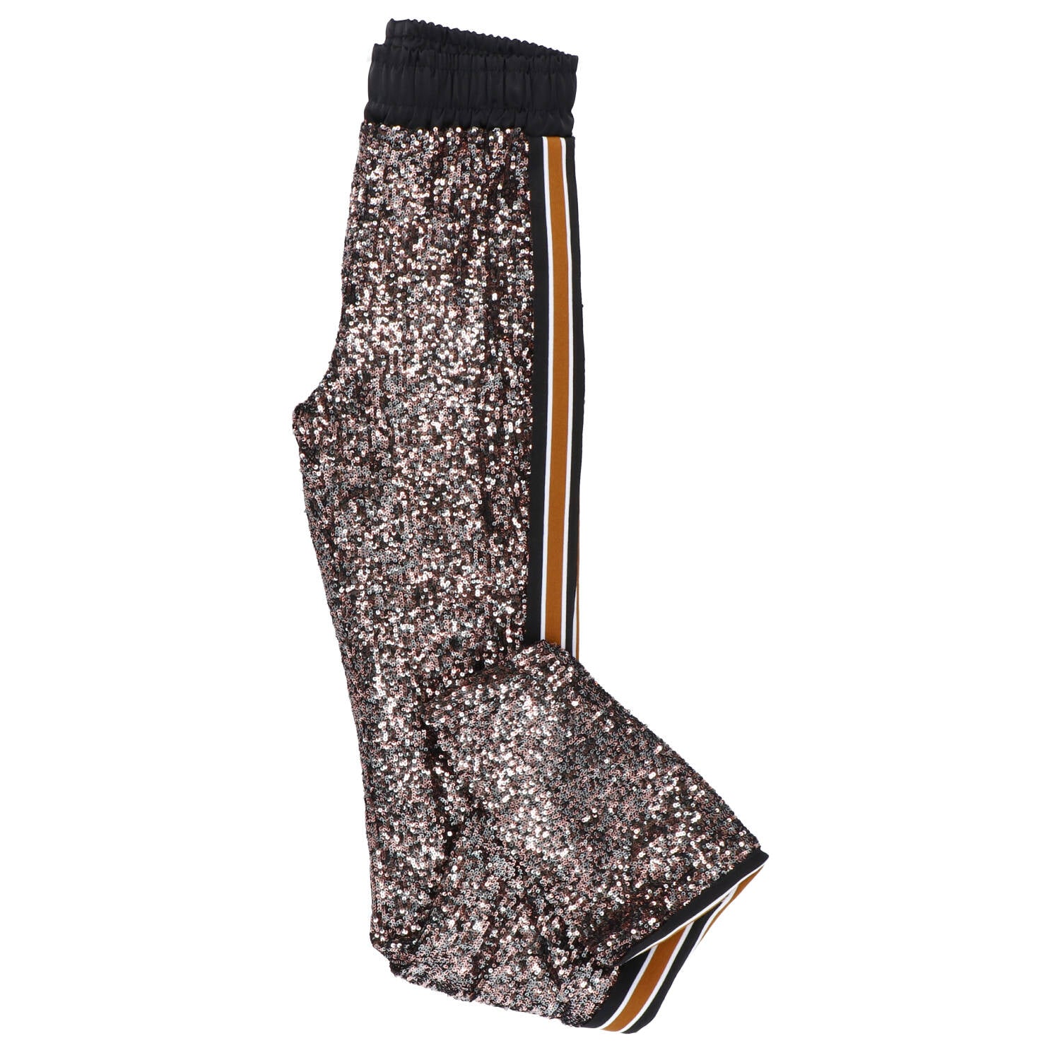 Jaycì Pantaloni Pantaloni Paillettes e raso 91030 Nero paillettes multicolor