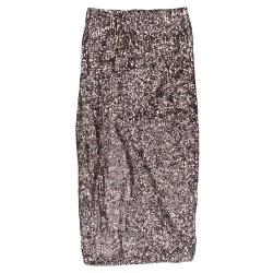 Gonna Midi longuette paillettes 91072 Nero paillettes multicolor