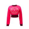 Versace Maglioni Maglioni 75HAFM21 WOOL V EMBLEM Fucsia - Foto 1