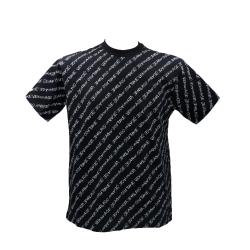 Versace T-shirt T-shirt 75GAH6R0 INTERLOCK PRINT Nero