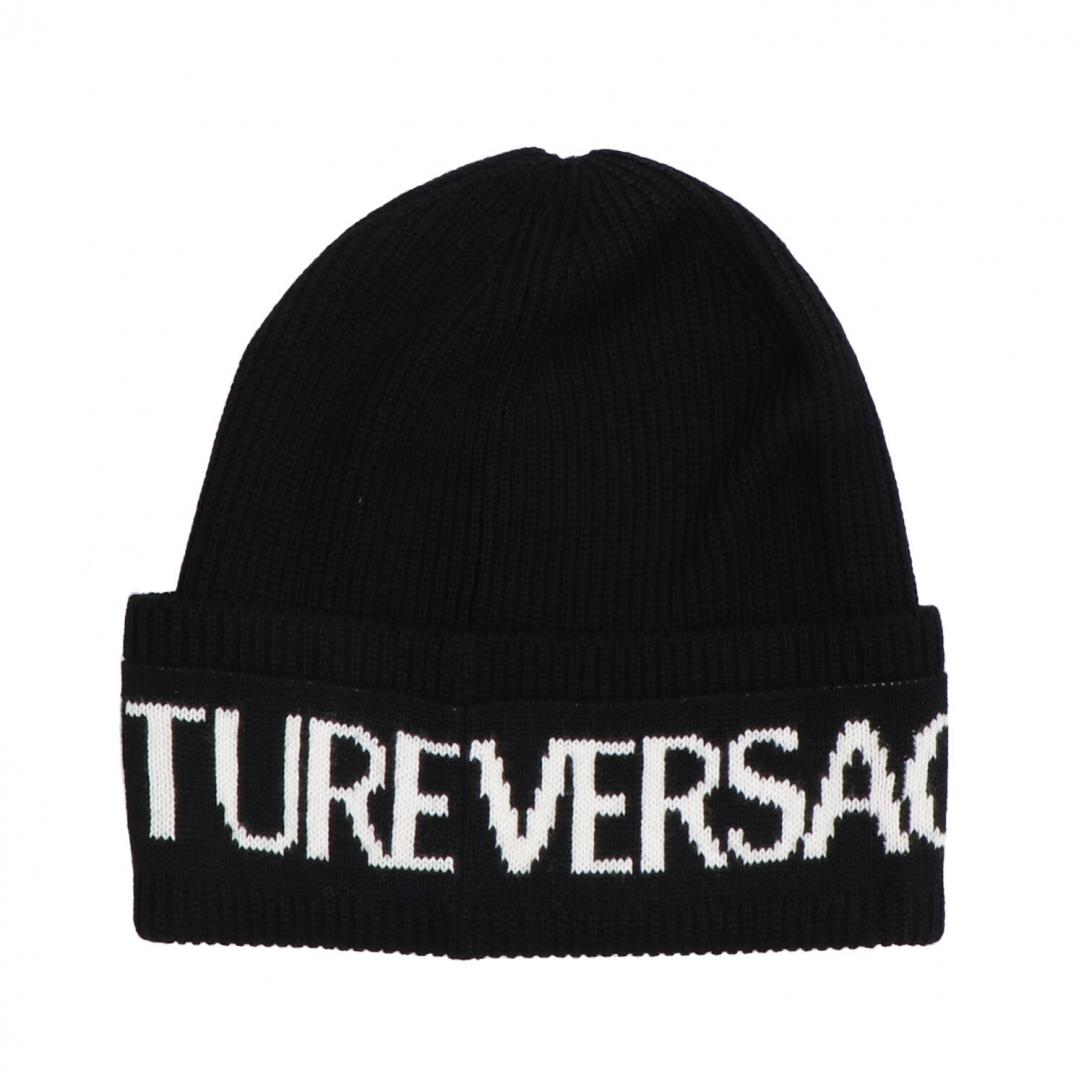 75HAZK40 BIG BEANIE Nero Bianco 1