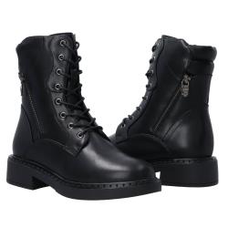 Anfibi GR378 ecopelle stringato Nero