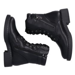 Anfibi GR378 ecopelle stringato Nero