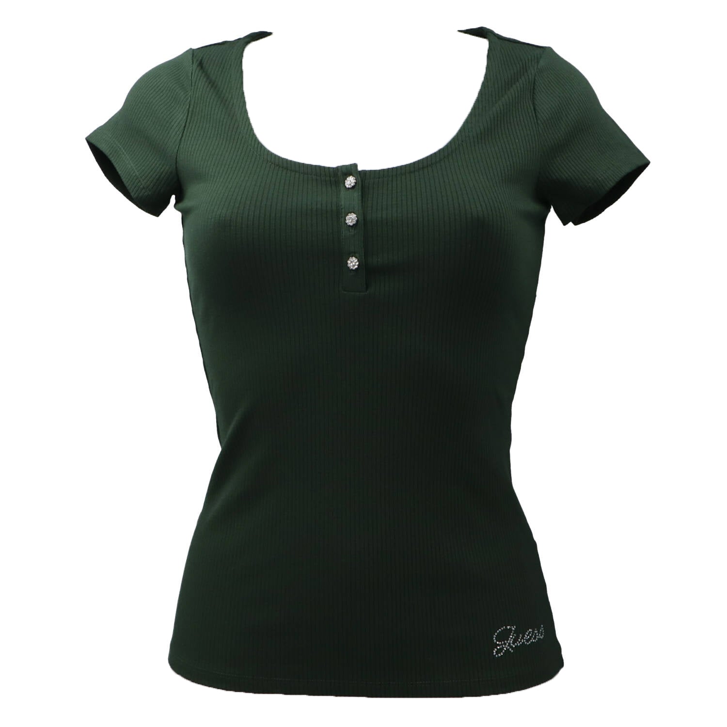 Guess T-shirt T-shirt W2YP24KBCO2 KARLEE JEWEL Verde