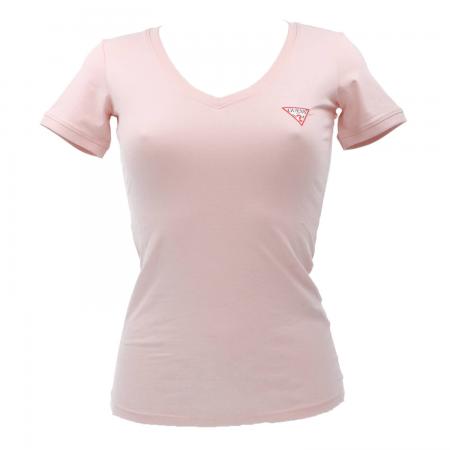 T Shirt Donna W2YI45J1211 MINI LOGO Rosa