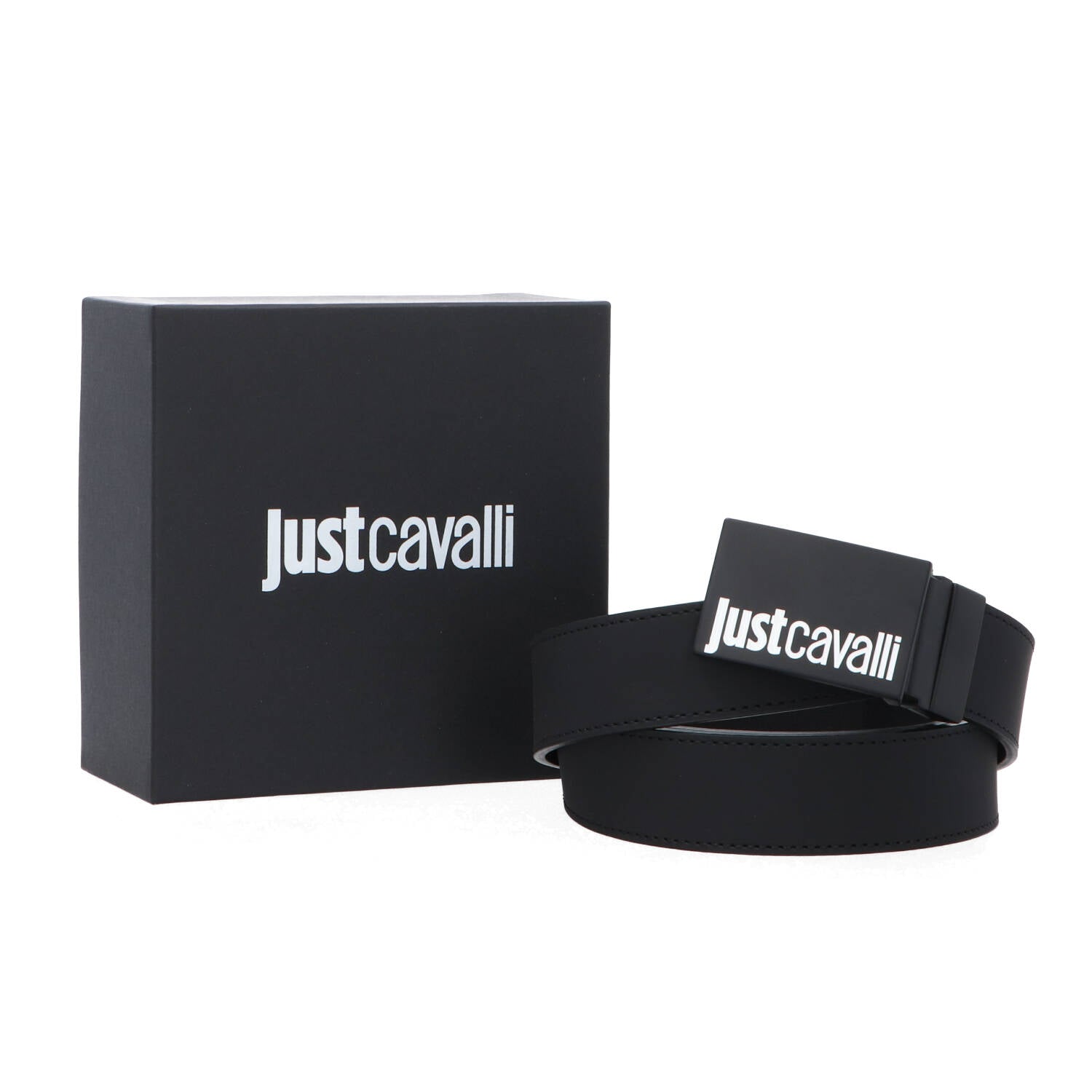 Just Cavalli Cinture Cinture 75QA6F10 VITELLO LOGO Nero